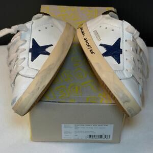 Golden Goose Superstar Young Kids White Navy Star GYF00270 EU 29 w/ Box